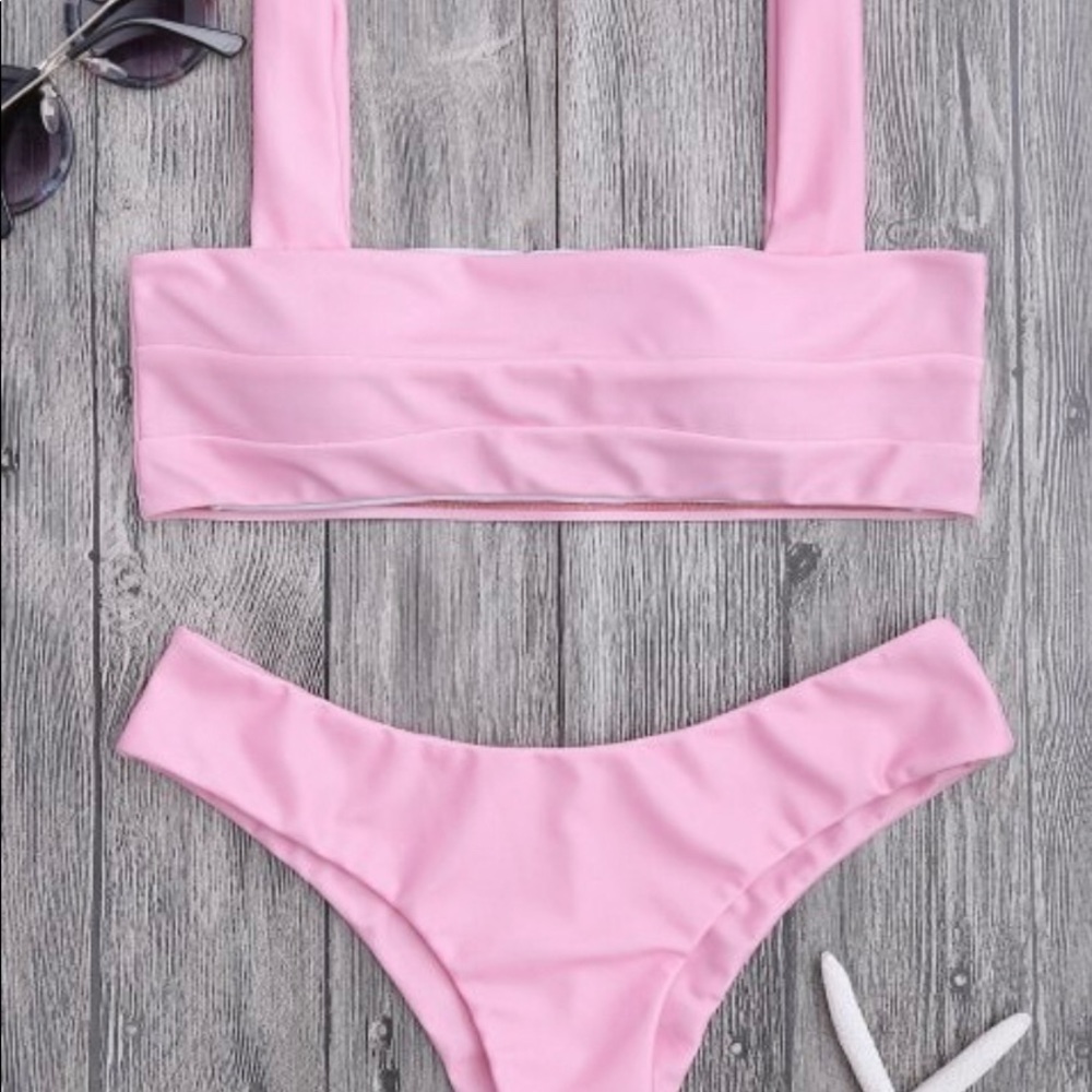 Worn once! Zaful Bikini Pink